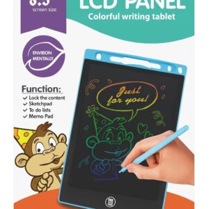CD Writing Tablet for Kids 8.5 Inch | Colorful Screen Drawing & Doodle Board | Eco-Friendly Erasable Sketch Pad with Lock Function | Home, School & Travel Use